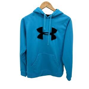 Under Armour Women's Blue Pullover Hoodie Sweatshirt Activewear Casual Medium